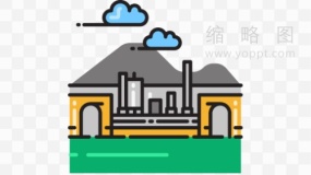 庞贝旅游胜地装饰素材免抠