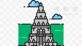 普拉姆巴南寺庙风景区素材