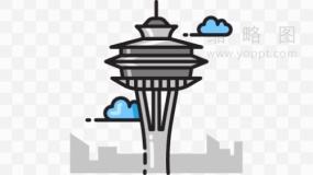 空间针风景建筑装饰素材