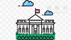 白宫旅游景点图案