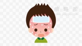 感冒发烧素材18退热贴PNG