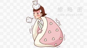 感冒发烧素材2裹被子PNG