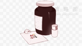 感冒发烧素材40药瓶透明图片