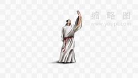 古代名人素材49李白PNG透明图片