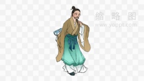 古代名人像素材93 png图片