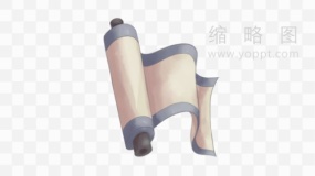 卷轴边框效果png图片
