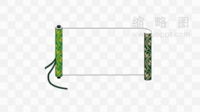 古典卷轴元素免抠