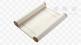卷轴边框素材透明