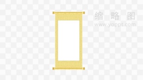 卷轴背景图案png图片