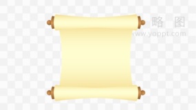 传统卷轴效果PNG文件