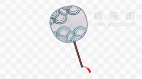 艺术感十足扇子素材png大图