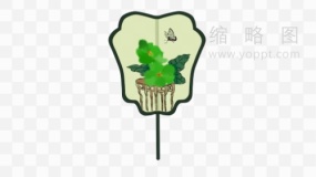 手绘扇子图片PNG