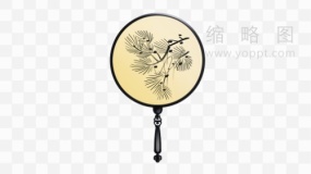 中国风扇子素材PNG