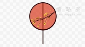 团扇图片手绘图片透明