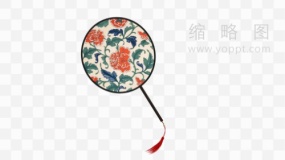 艺术气息扇子图案png图片