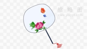 团扇实拍图片png大图