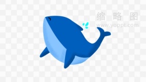 梦幻鲸鱼素材44 免费png素材