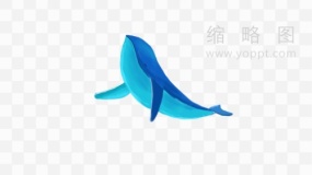 鲸鱼图案素材58 透明