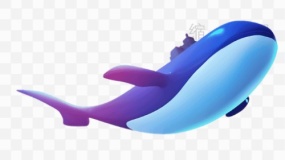 创意手绘鲸鱼素材84 PNG免抠图