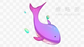 鲸鱼卡通素材91 免抠png下载
