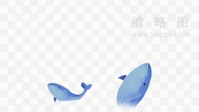梦幻鲸鱼素材92 免费png素材