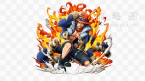 高清海贼王漫画人物素材10 透明