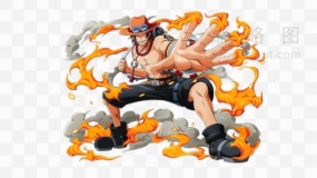 高清海贼王漫画人物素材7 免抠