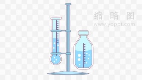 铁架与化学容器透明格式