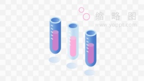 多个试管工具透明