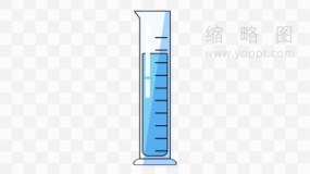 带刻度尺的量筒透明