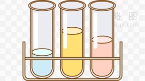 卡通架子与试管免抠png下载