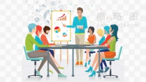 卡通内部培训效果PNG