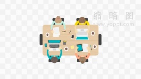 商务商务会议效果免抠图片