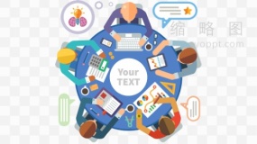 精美年度总结素材透明格式