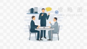 精美开会人物效果PNG