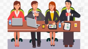 清晰领导演讲效果透明图片