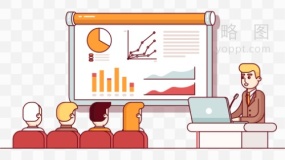 大尺寸部门会议素材透明格式