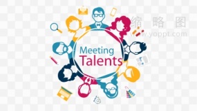 简约1对多培训素材透明图片