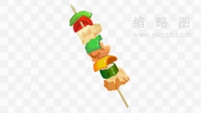 蔬菜与肉串串素材54 PNG格式