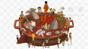 火锅卡通画素材70 PNG格式