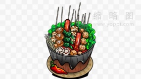 寿喜锅素材73 透明图片