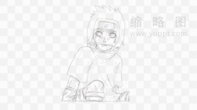 火影动漫简洁装饰素材免费下载png