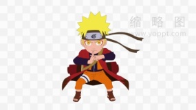 火影忍者动漫人物简洁特效PNG