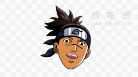 火影忍者人物手绘素材透明图片