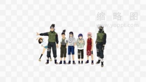 火影忍者人物角色简洁装饰素材PNG格式