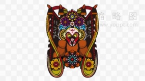 高清中国传统京剧Q版人物角色素材1 PNG透明图片