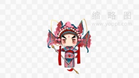 高清中国传统京剧Q版人物角色素材16 png大图