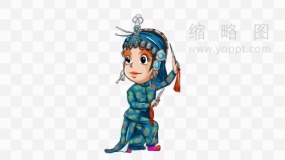 高清中国传统京剧Q版人物角色素材29 png图片