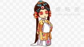 高清中国传统京剧Q版人物角色素材62 png文件