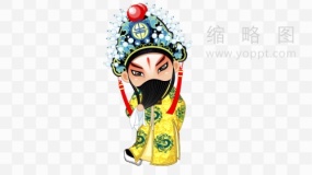 高清中国传统京剧Q版人物角色素材9 PNG文件